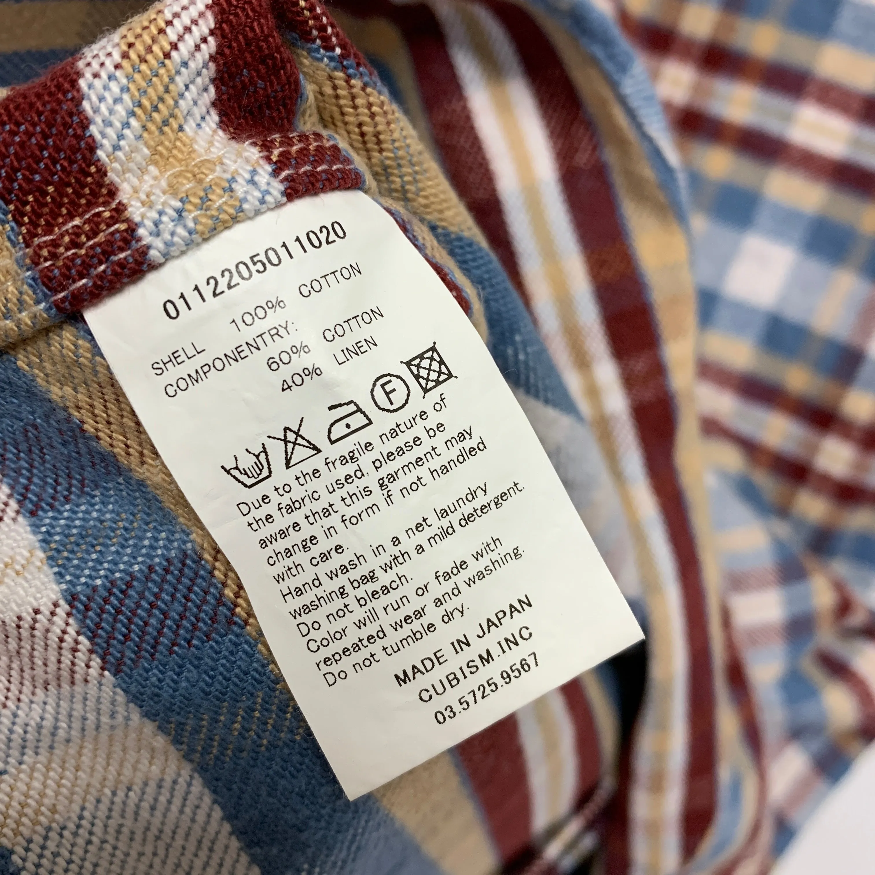 [M] Visvim 12AW BUNYAN SHIRT L/S (BRUSHED GIZA) FIL Exclusive