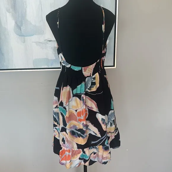 MAAJI Women’s Button Detail Multi-color Sundress with Adjustable Spagetti Straps