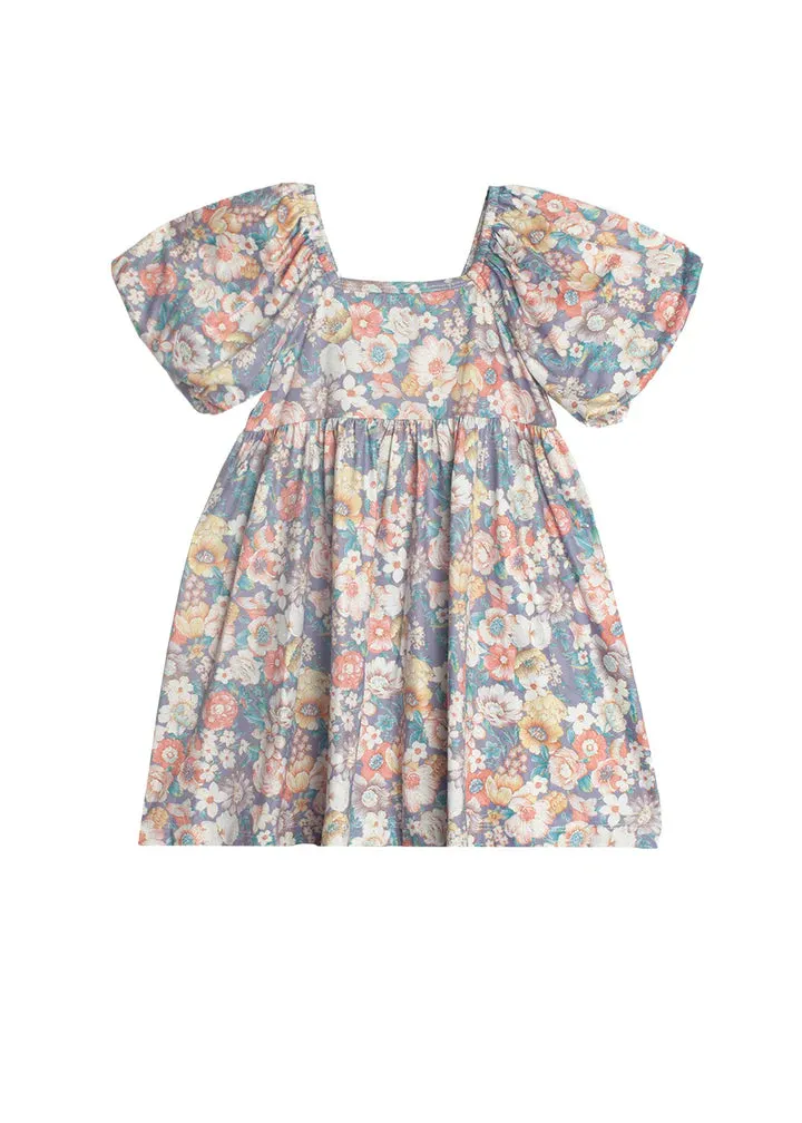 Mabel and Honey Flower Mae Floral Dress (Attached Bow in Back)