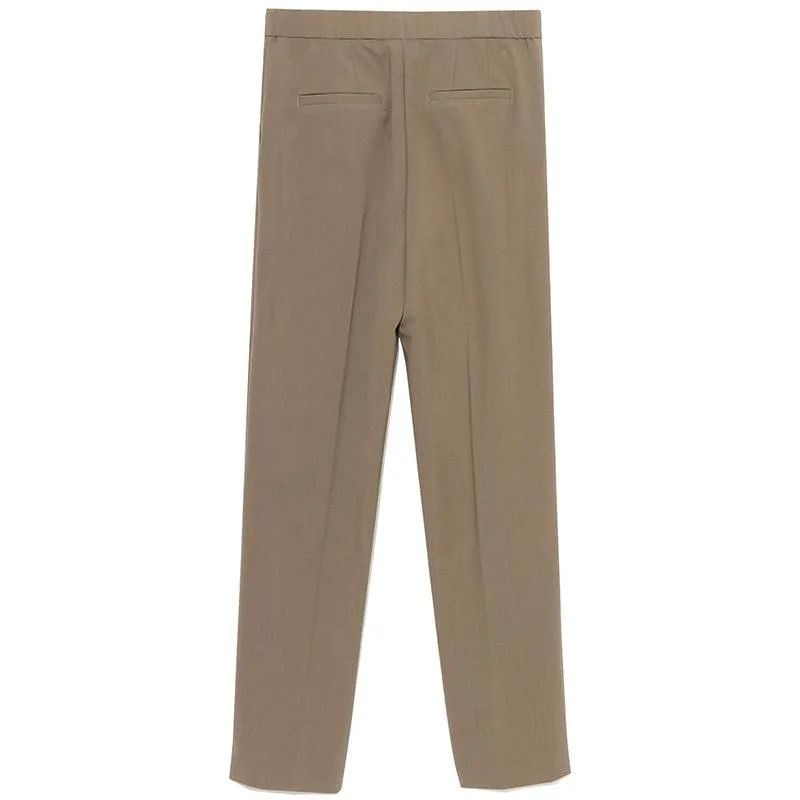 Machine Washable Worsted Wool Ankle Pants
