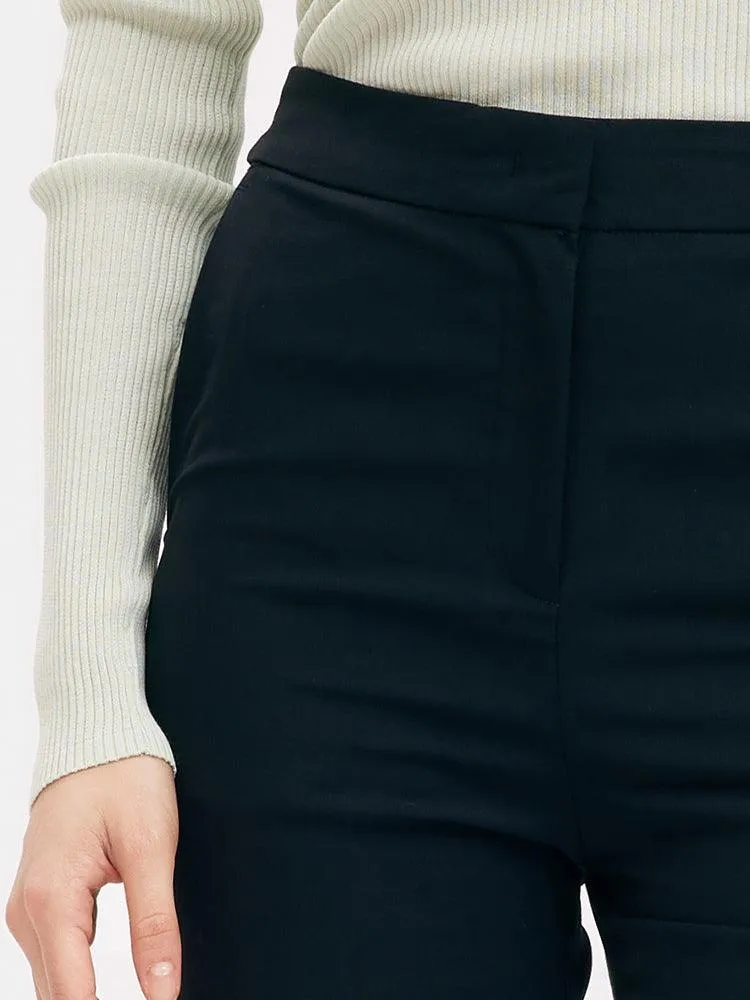 Machine Washable Worsted Wool Tapered Pants