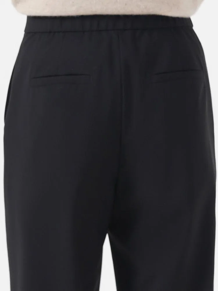 Machine Washable Worsted Wool Tapered Pants