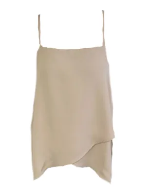 MADISON THE LABEL Women's Beige Square Neck Tank Top #MS0067 X-Small NWT