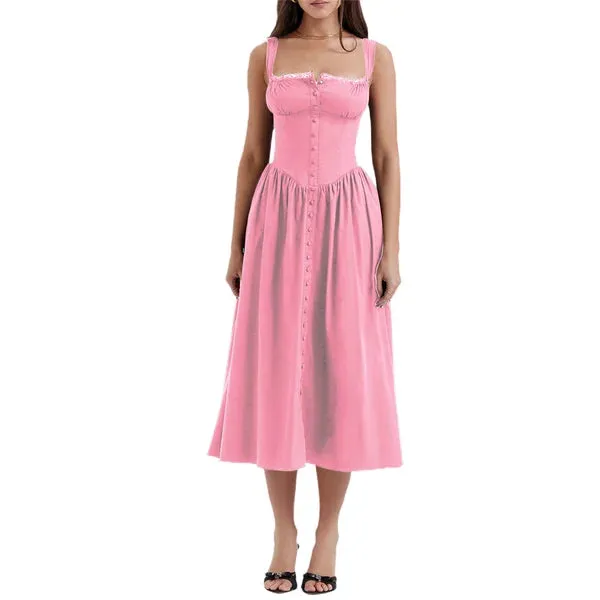 Marcia® | Black Midi Sundress