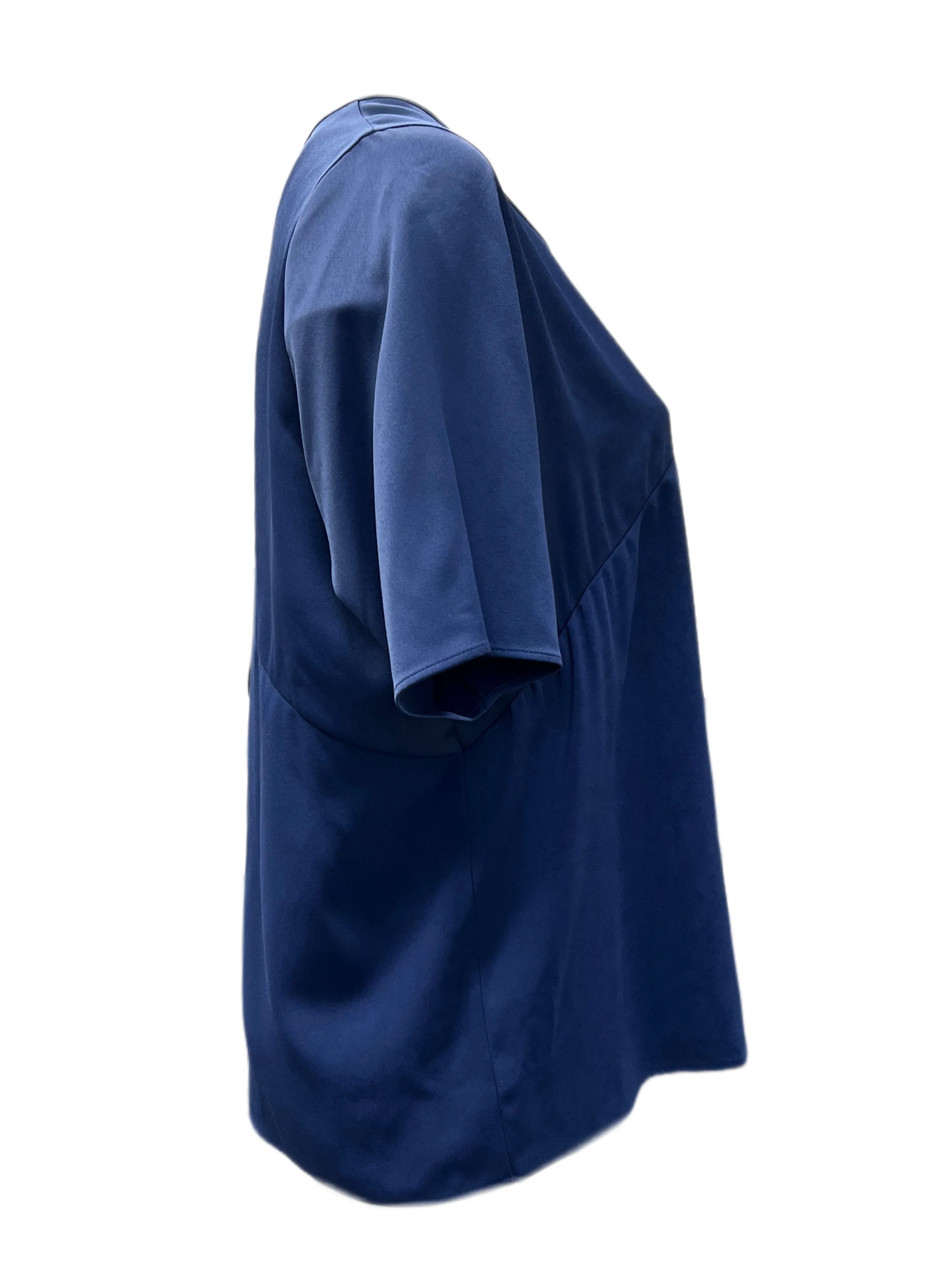 Marina Rinaldi Women's Blue Boemia Pullover Top NWT
