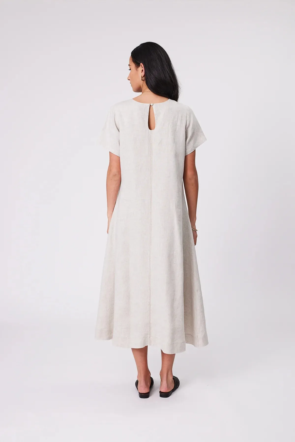 Marlow Sicily Linen Dress - Natural