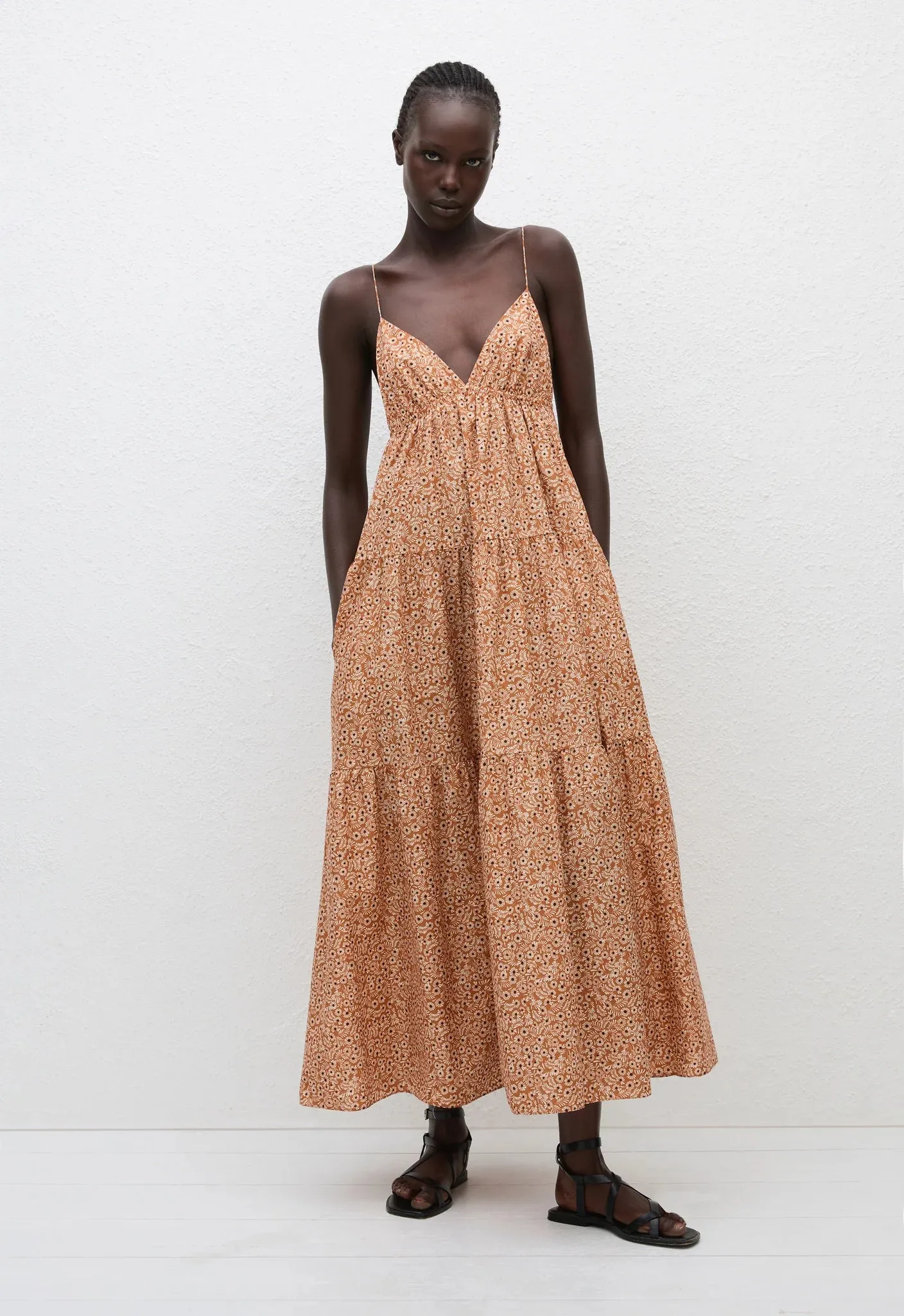 Matteau Triangle Tiered Sundress in Strawflower
