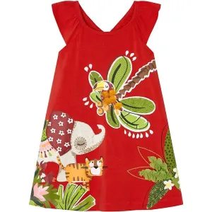 Mayoral Red Jungle Dress