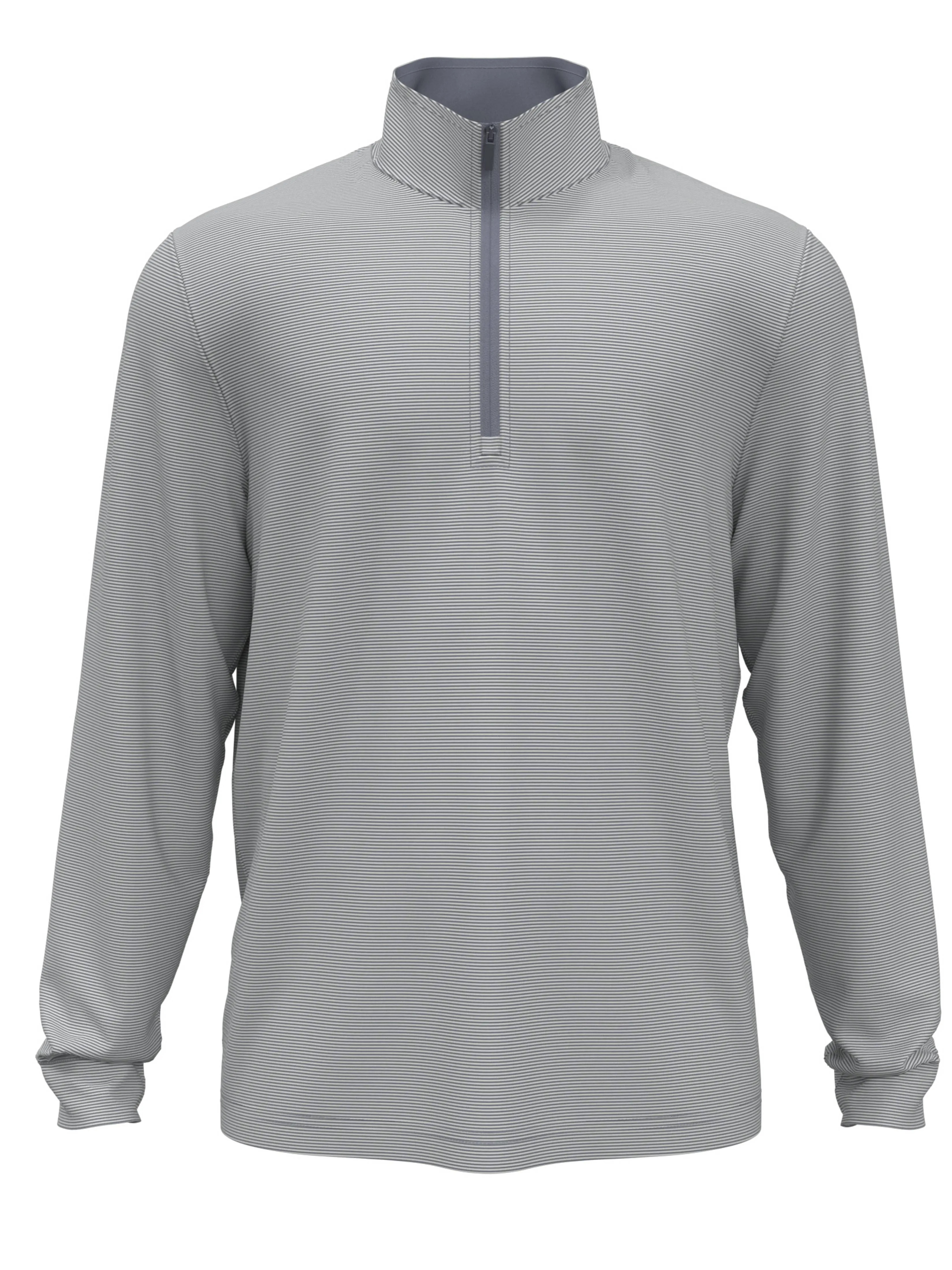 Men's Long Sleeve Feeder Stripe Mock Neck