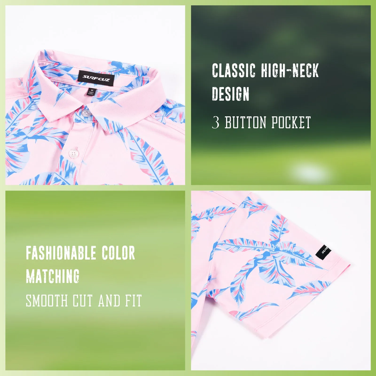 Men's Quick-Dry Golf Polo Shirts