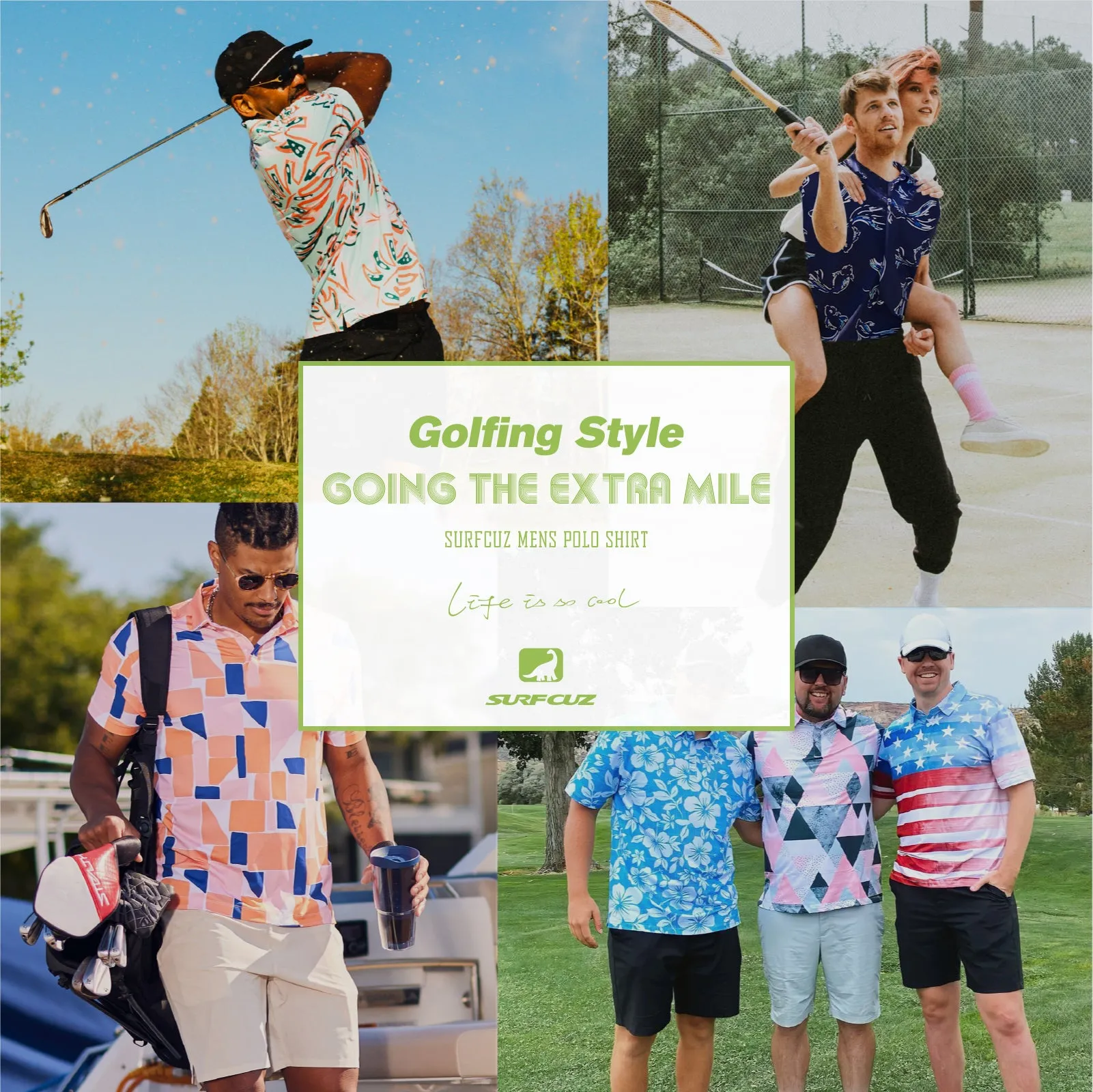 Men's Quick-Dry Golf Polo Shirts