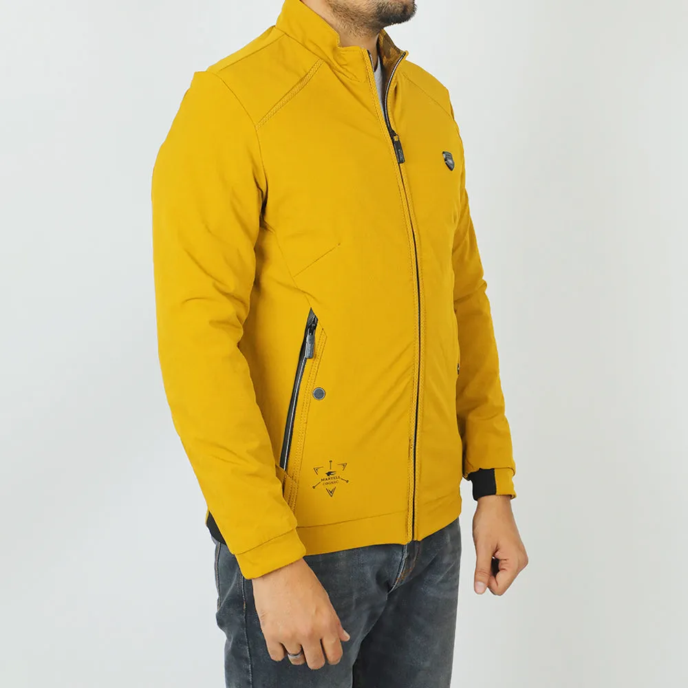 Men's Reversible Jacket - Mustard & Yellow