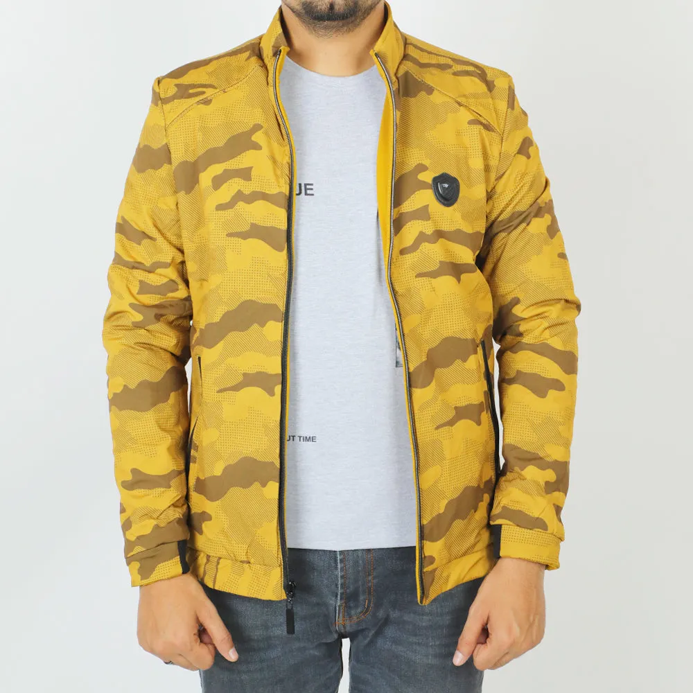 Men's Reversible Jacket - Mustard & Yellow