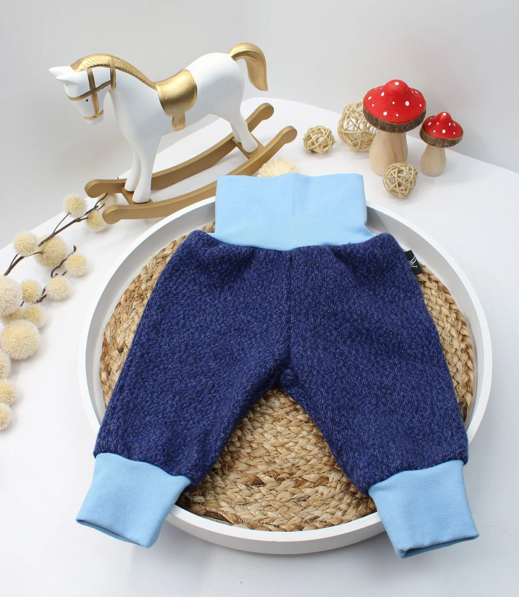 Merino Wool Winter Baggy Pants - Jeans 0 - 1 Year