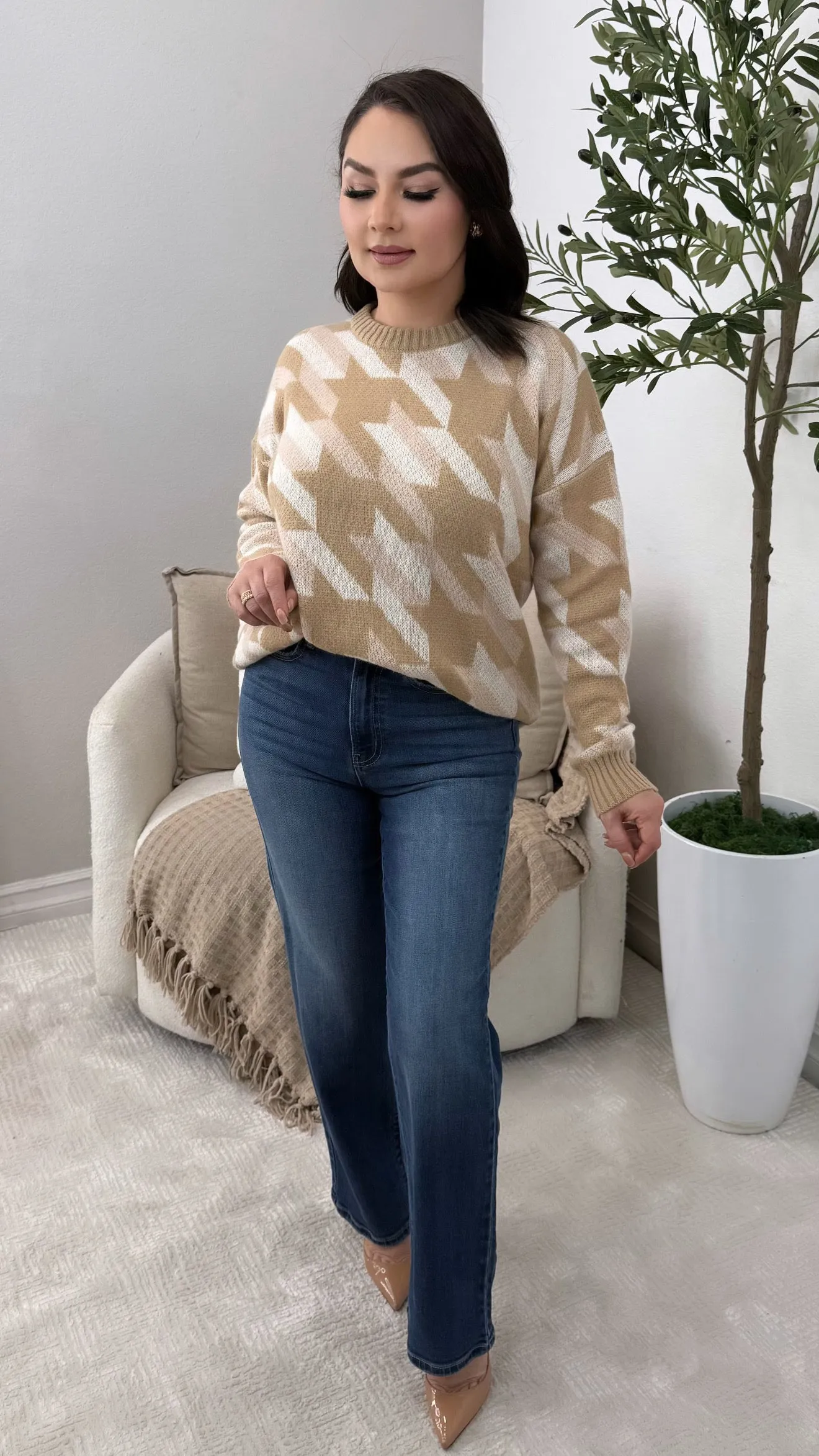 MIRIAM TAUPE SWEATER