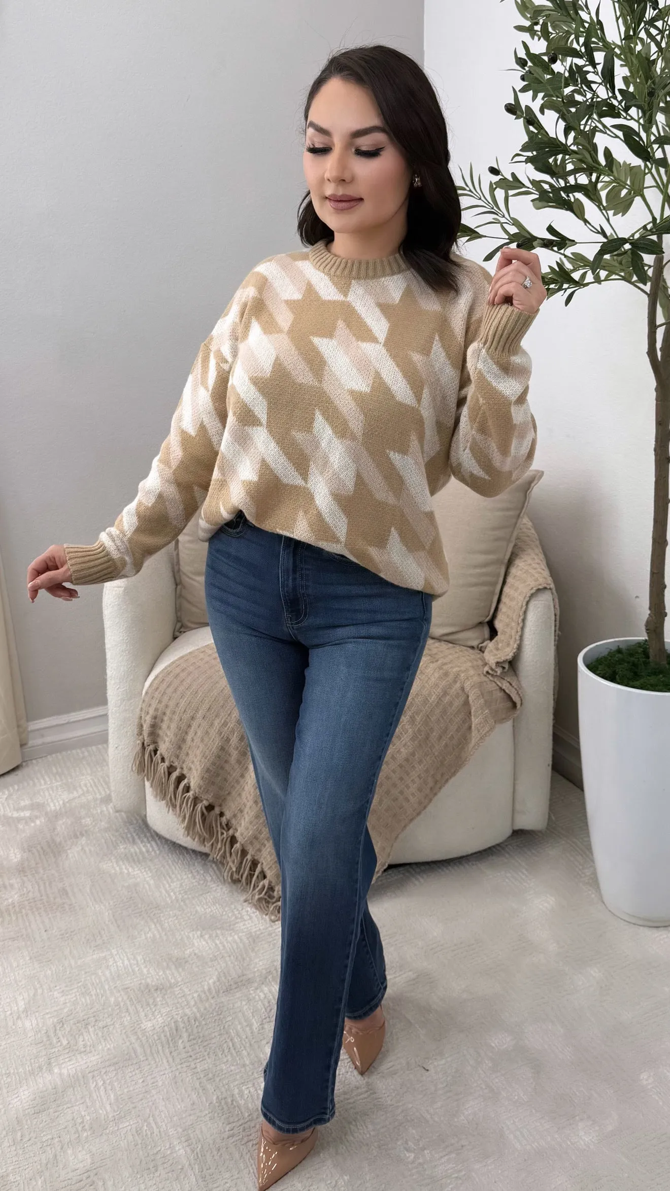 MIRIAM TAUPE SWEATER