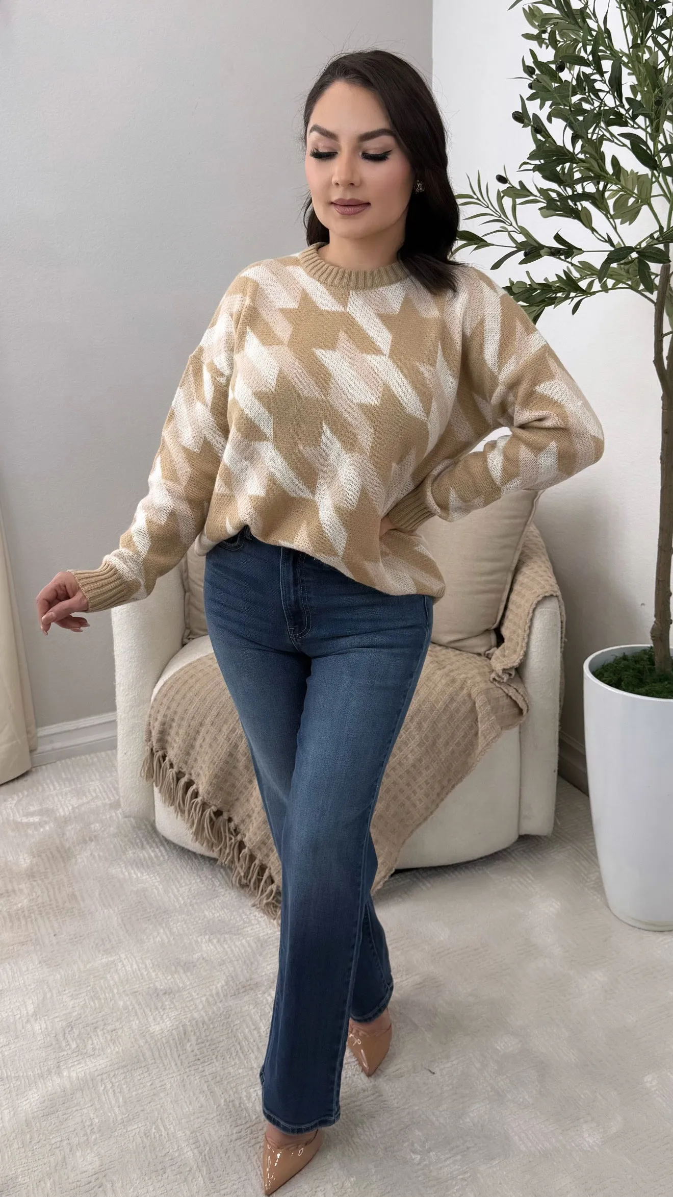 MIRIAM TAUPE SWEATER