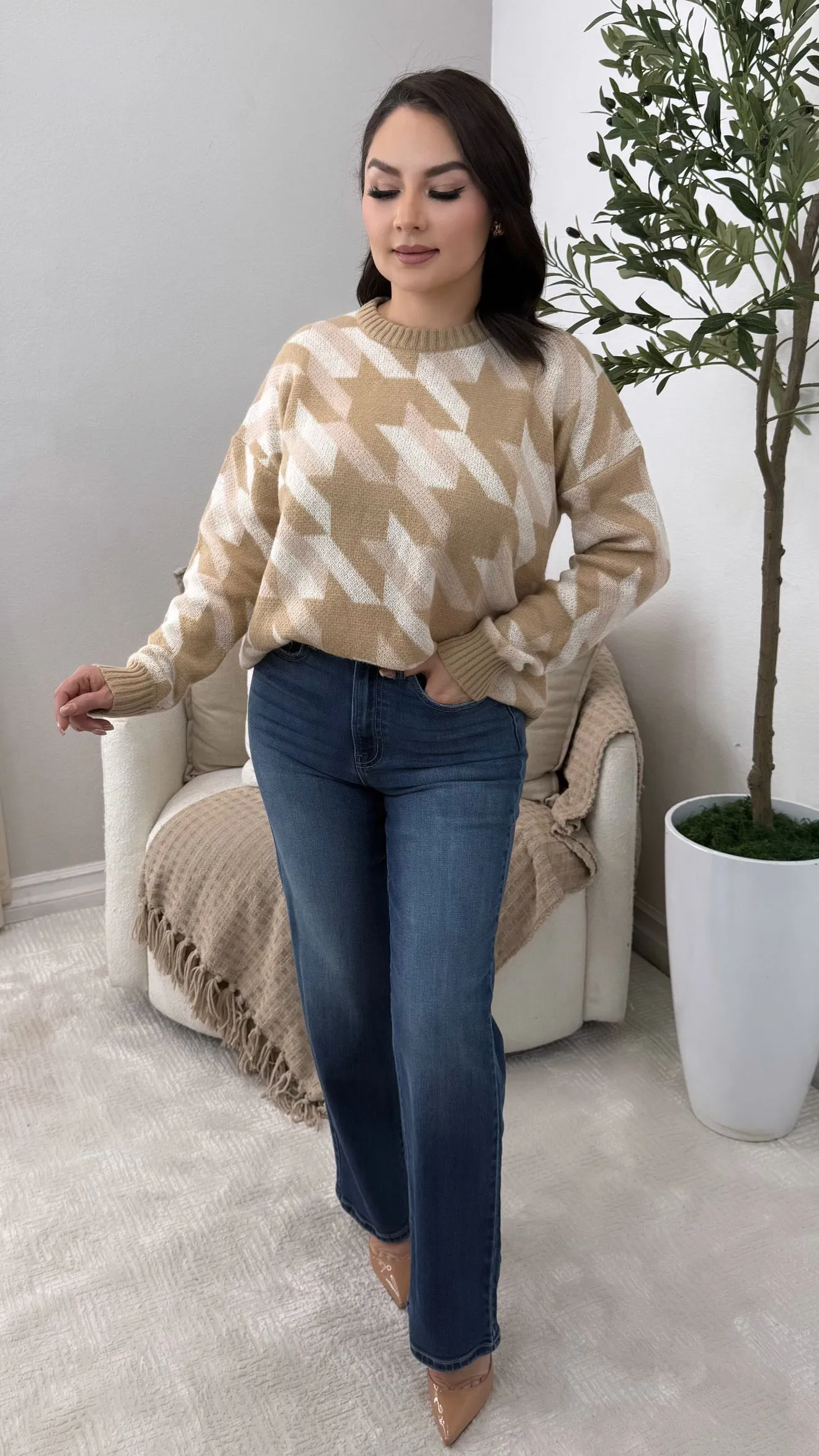 MIRIAM TAUPE SWEATER