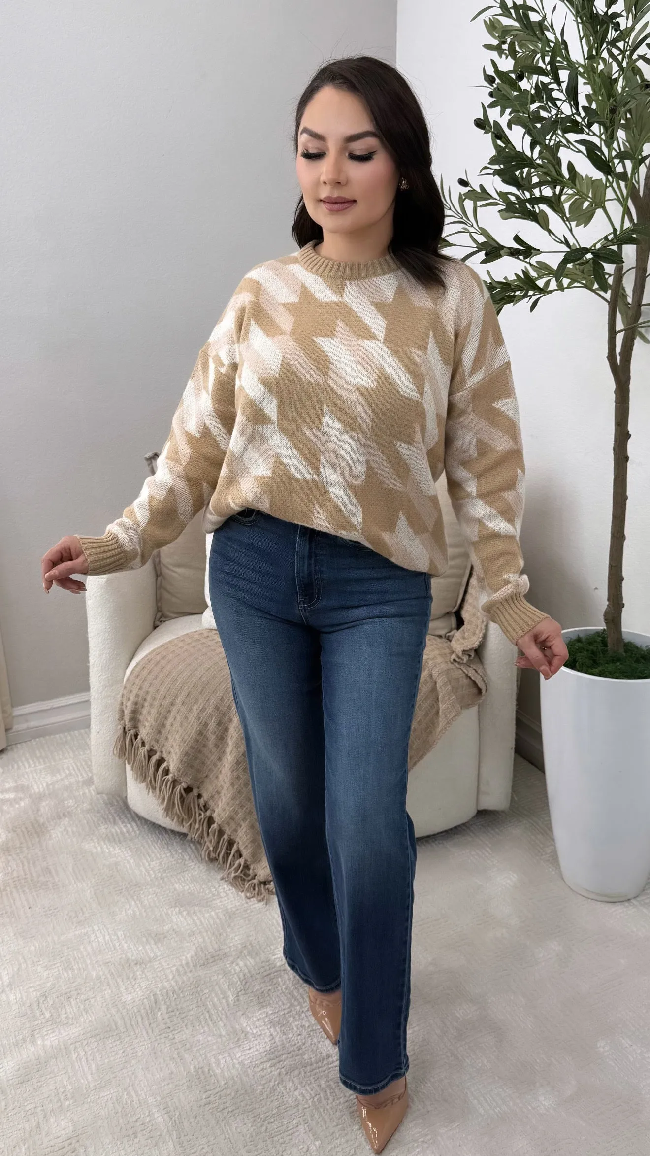 MIRIAM TAUPE SWEATER