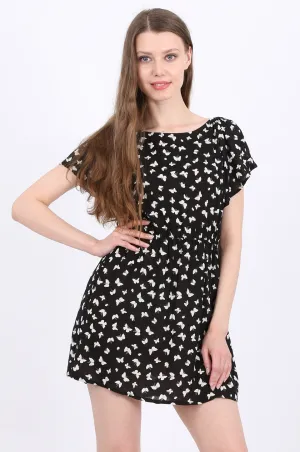 MISS PINKI Lauren Butterfly sundress in black