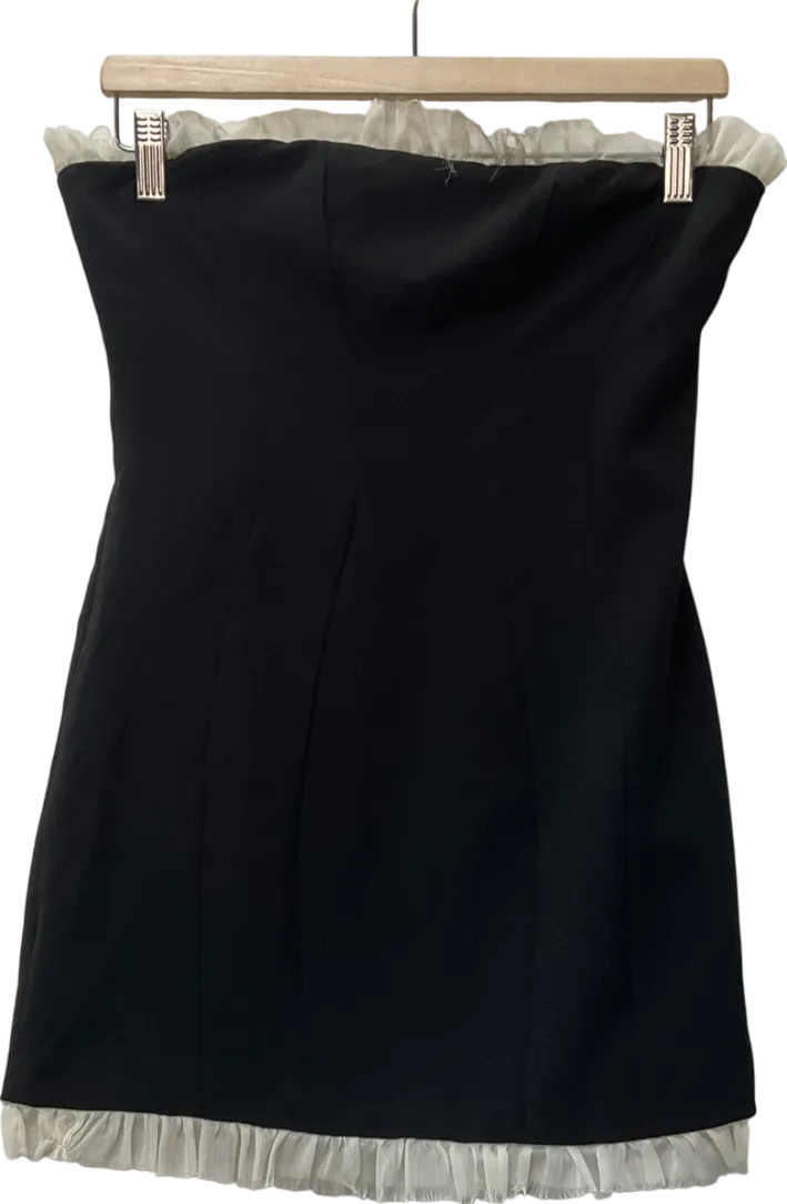 Mistress Rocks Black Strapless Mini Dress UK M