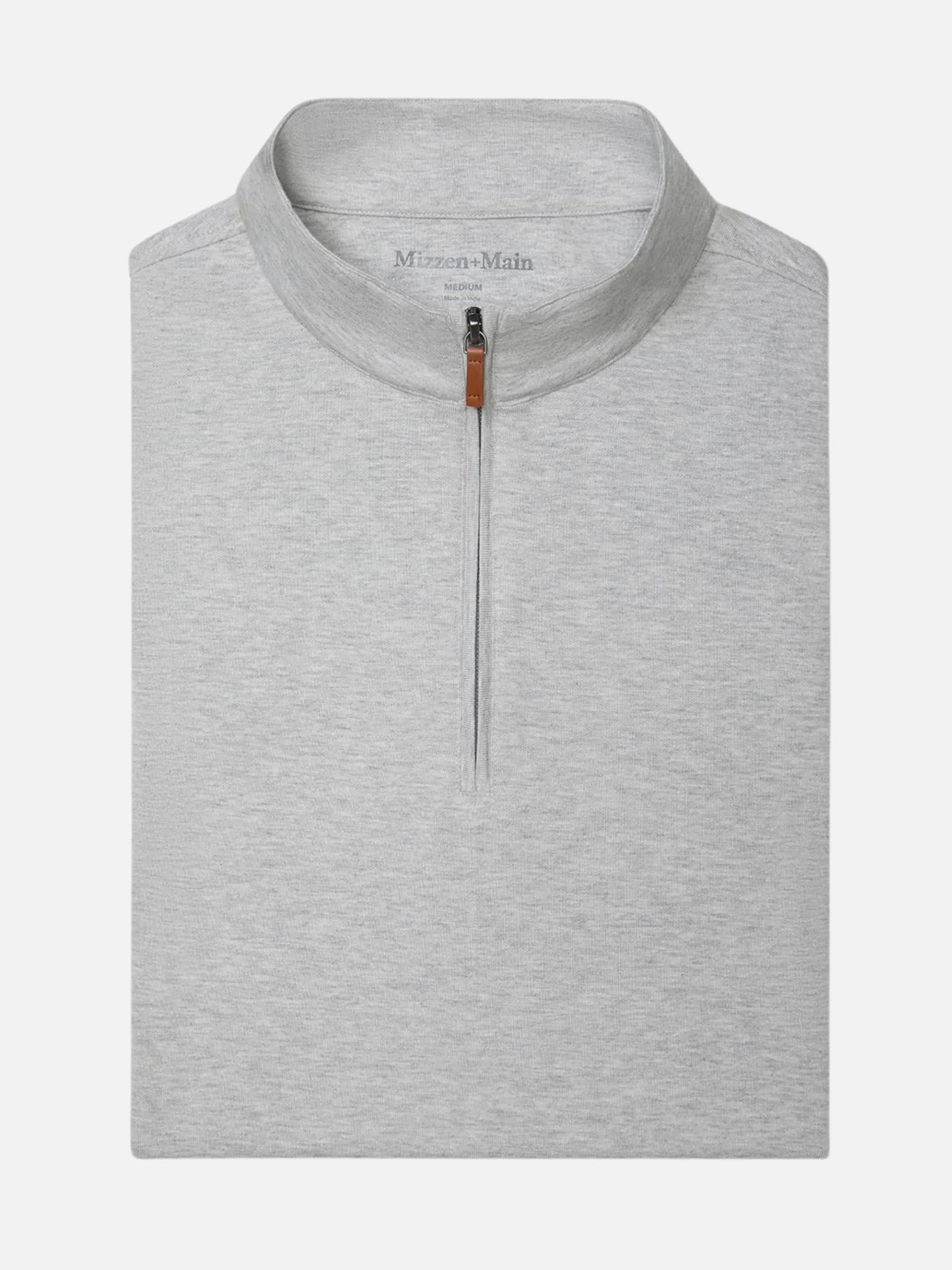 Mizzen  Main KPI Quarter Zip - Cool Gray Heather
