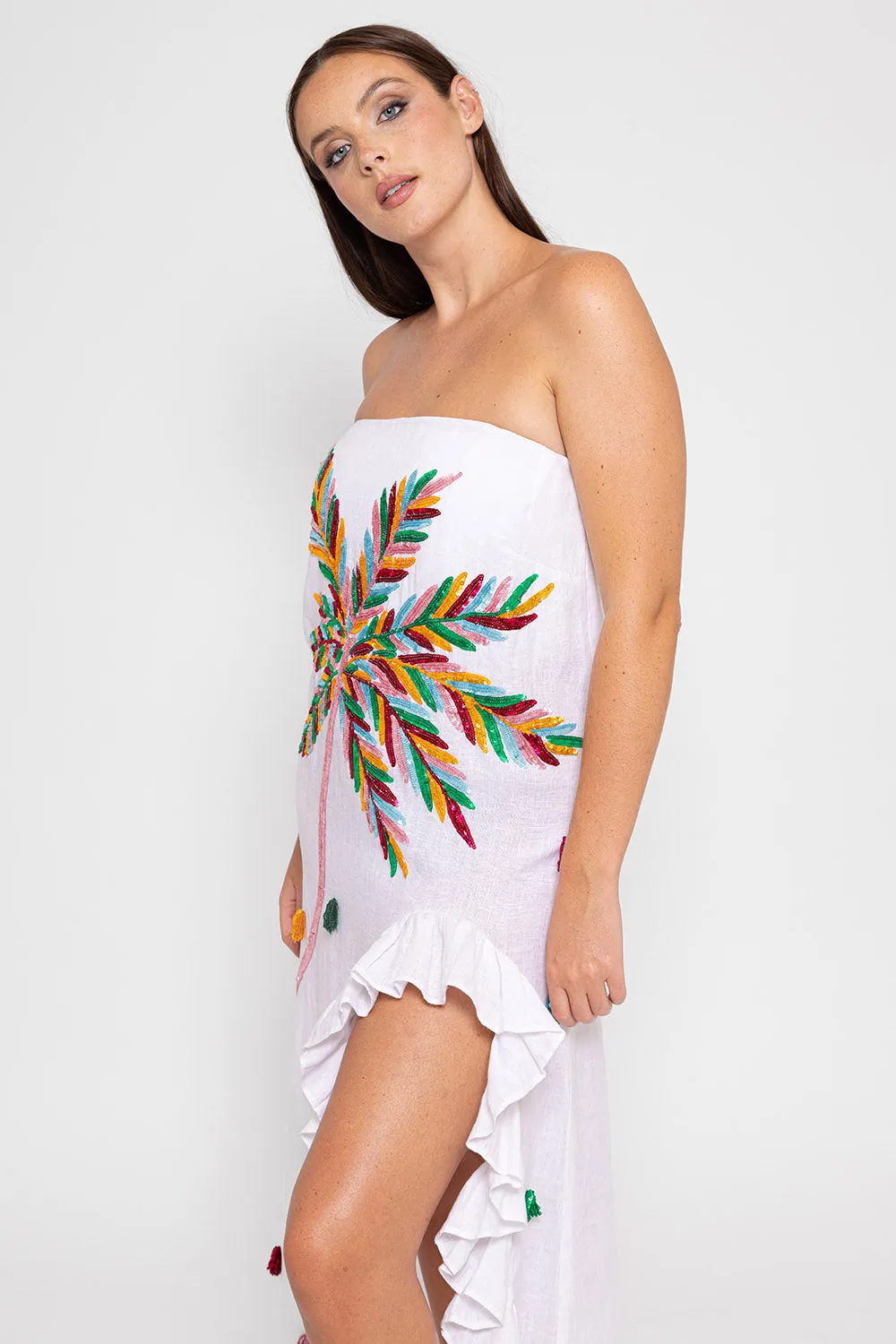 Moon Dress - White/Cartagena