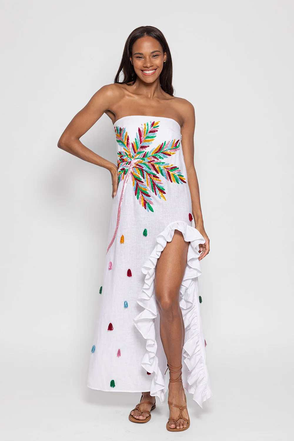Moon Dress - White/Cartagena