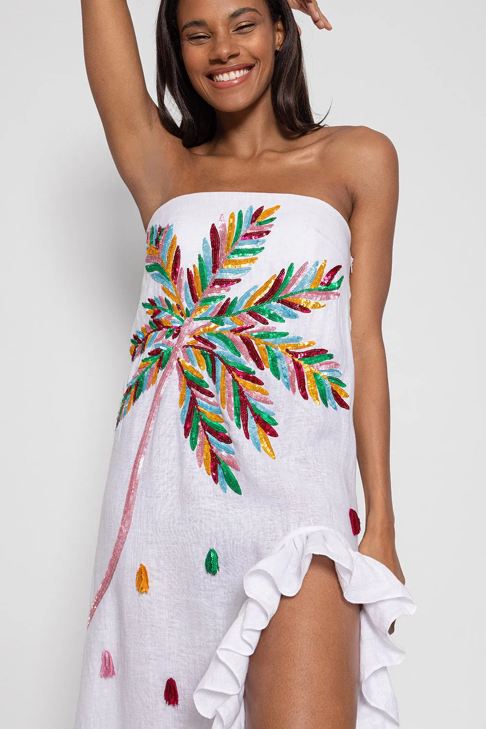 Moon Dress - White/Cartagena