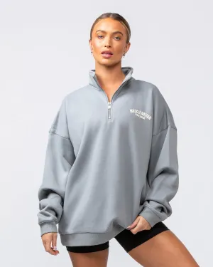 Muscle Nation | Classic Quarter Zip - Jet Grey