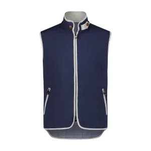 Navy Lightweight Quilted Vest