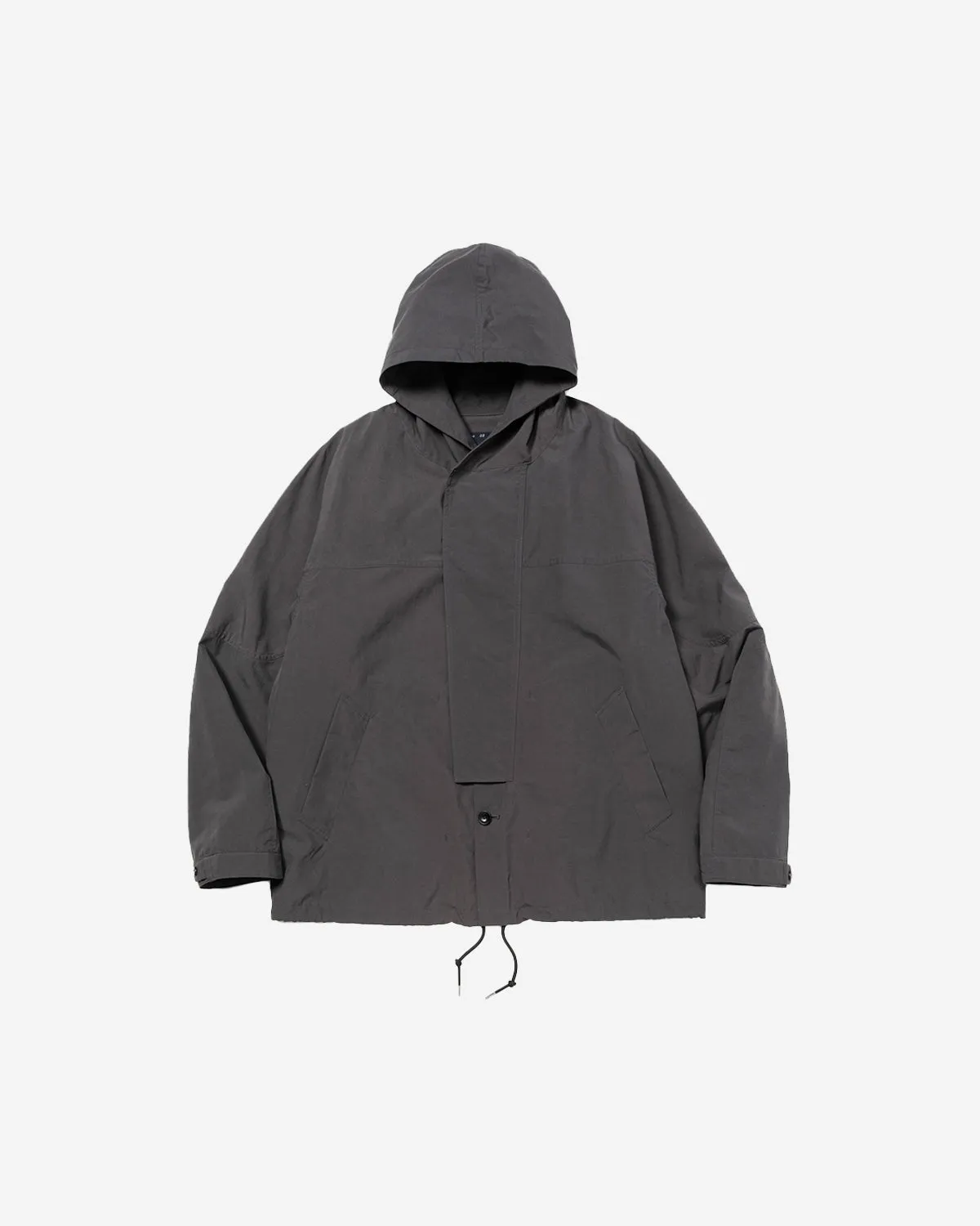 Neutral Hooded Blouson - Charcoal