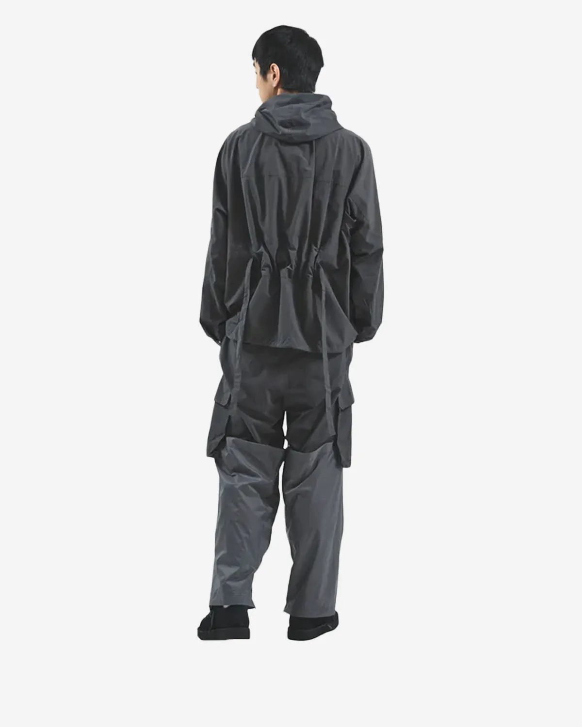 Neutral Hooded Blouson - Charcoal