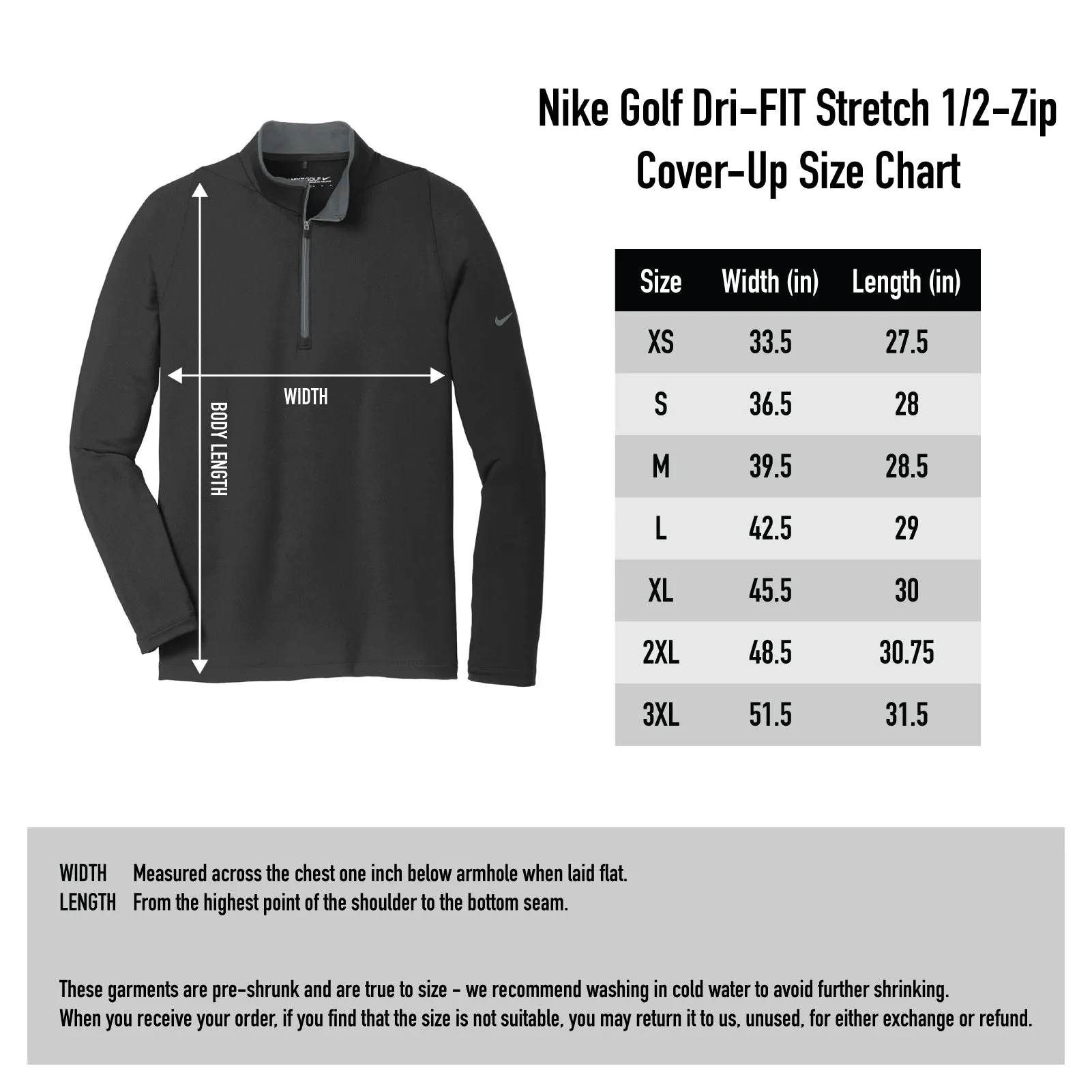 Nike Golf Dri FIT Stretch Half Zip Cover Up - Deep Royal/Black