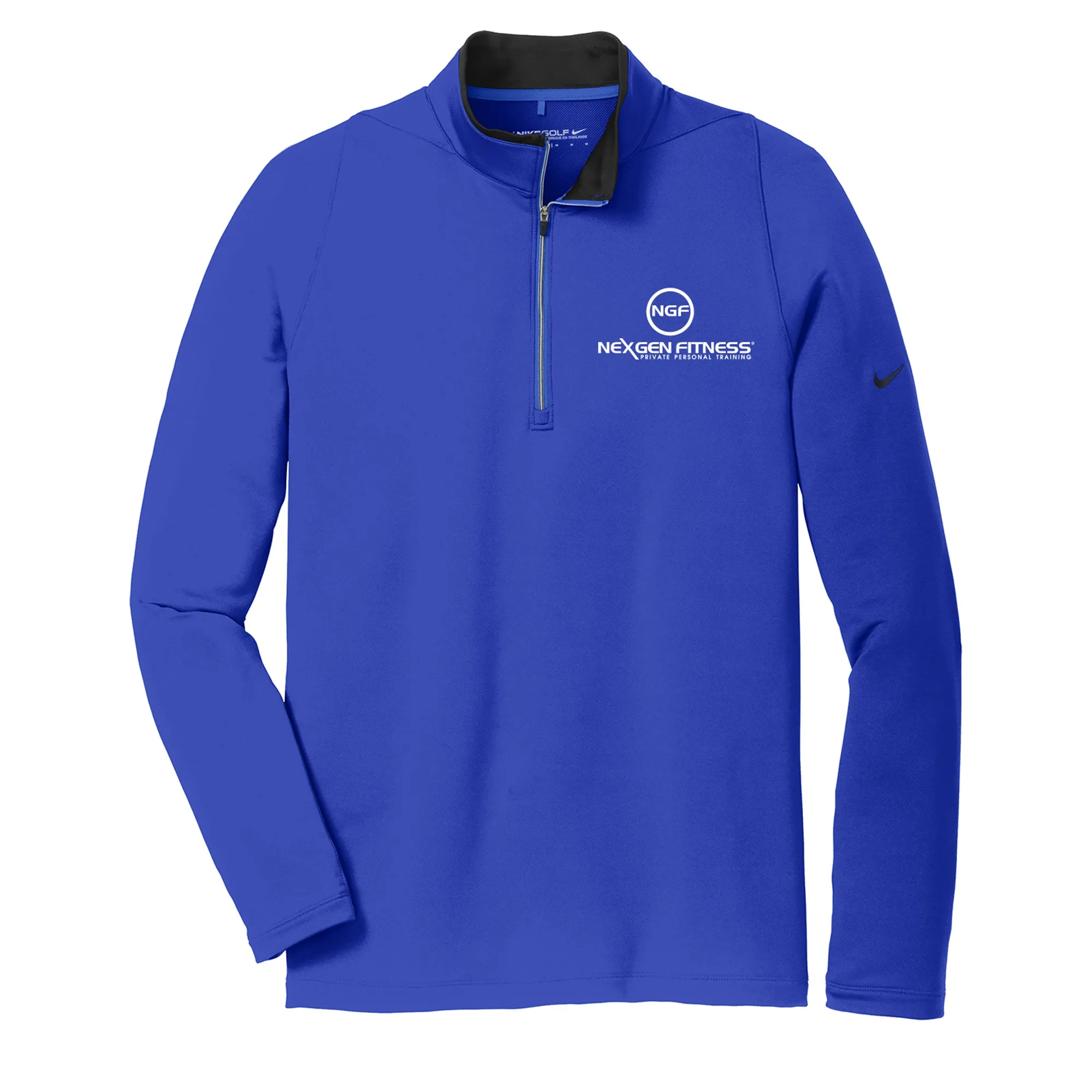Nike Golf Dri FIT Stretch Half Zip Cover Up - Deep Royal/Black