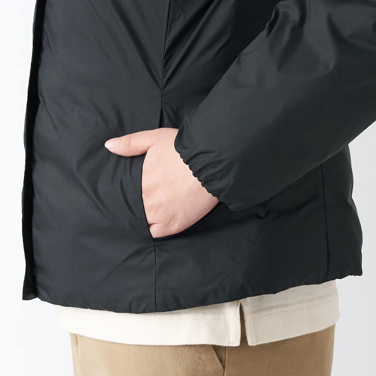 Nylon Lightweight No collar Down jacket