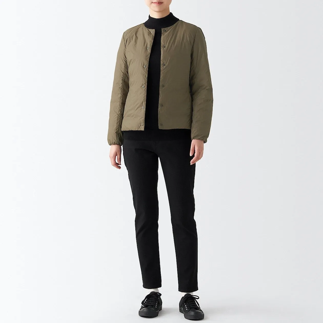 Nylon Lightweight No collar Down jacket