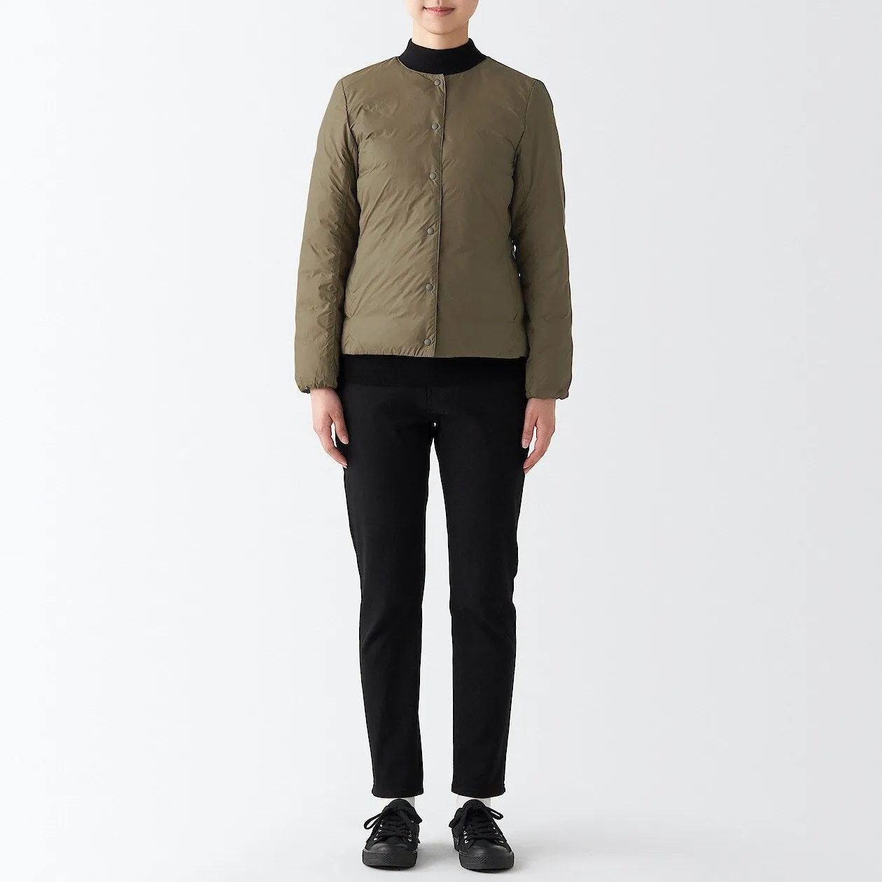 Nylon Lightweight No collar Down jacket