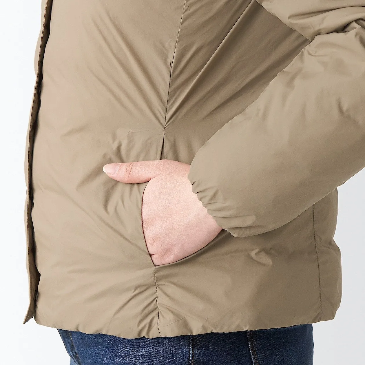 Nylon Lightweight No collar Down jacket