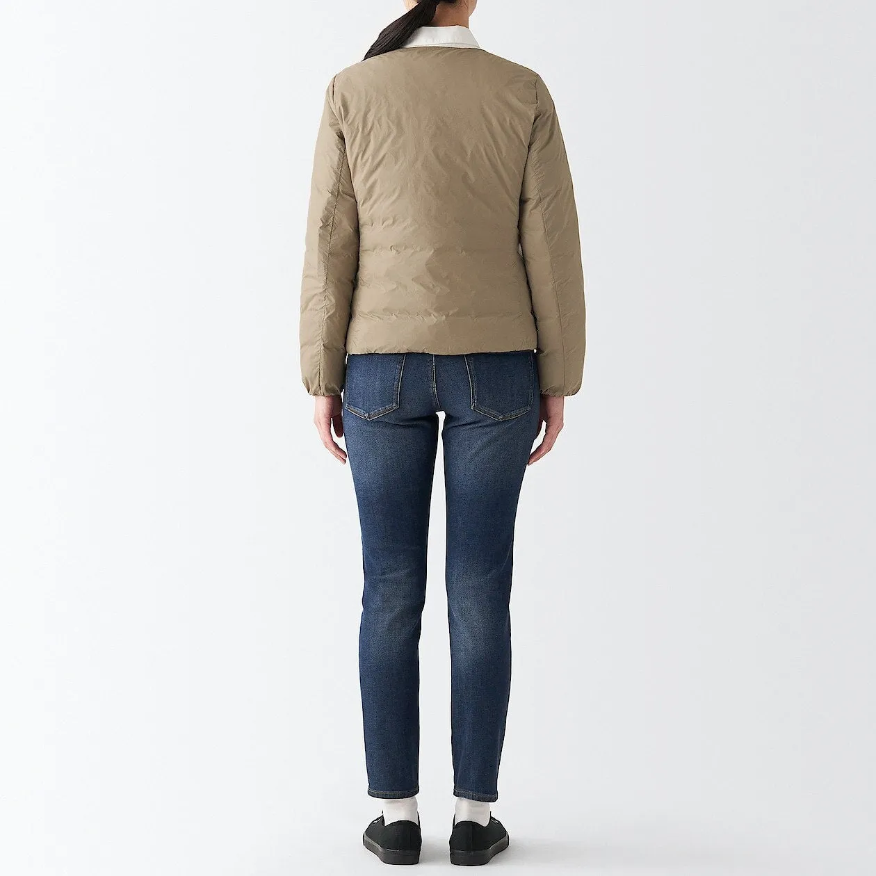 Nylon Lightweight No collar Down jacket