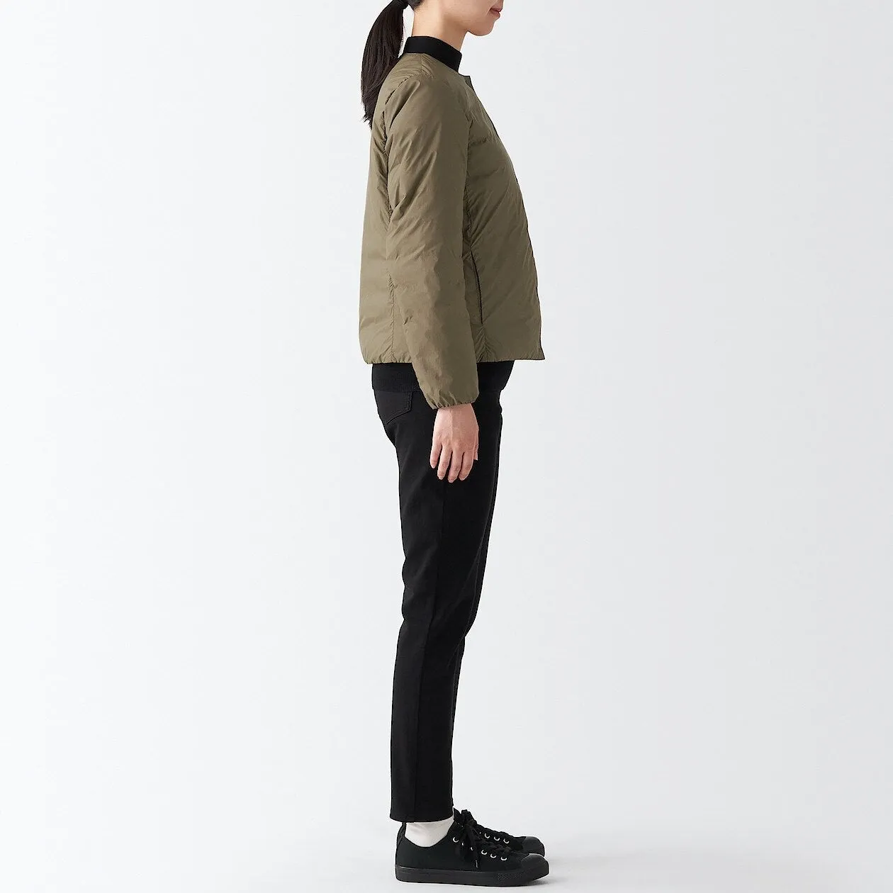 Nylon Lightweight No collar Down jacket