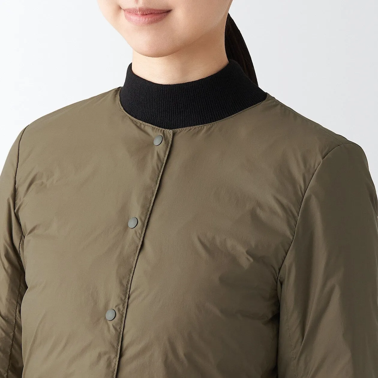 Nylon Lightweight No collar Down jacket