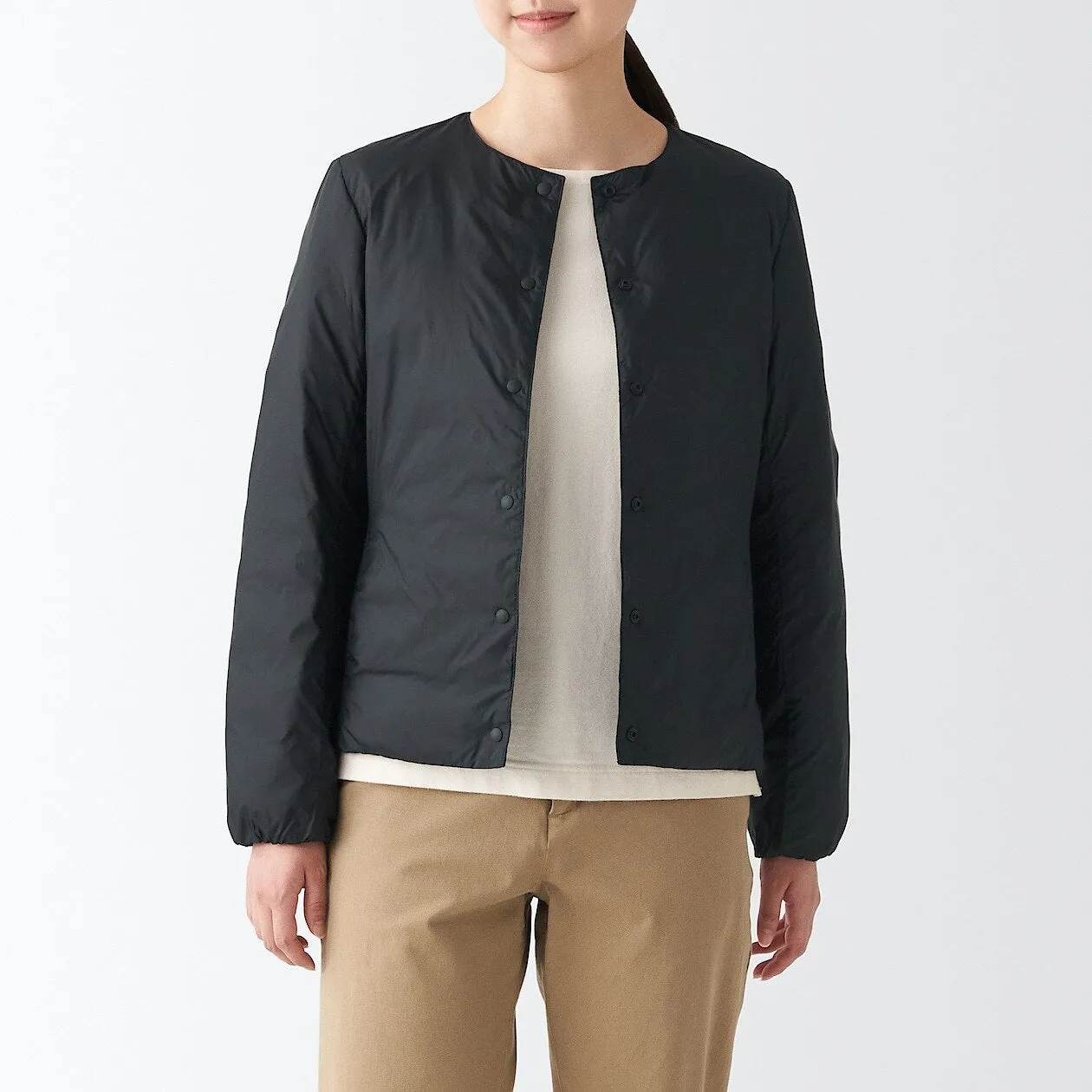 Nylon Lightweight No collar Down jacket