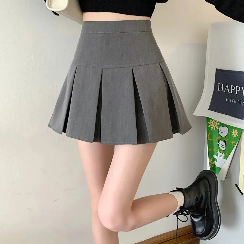 Obsidian Phoenix Pleated A-Line Short Skirt