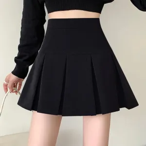 Obsidian Phoenix Pleated A-Line Short Skirt