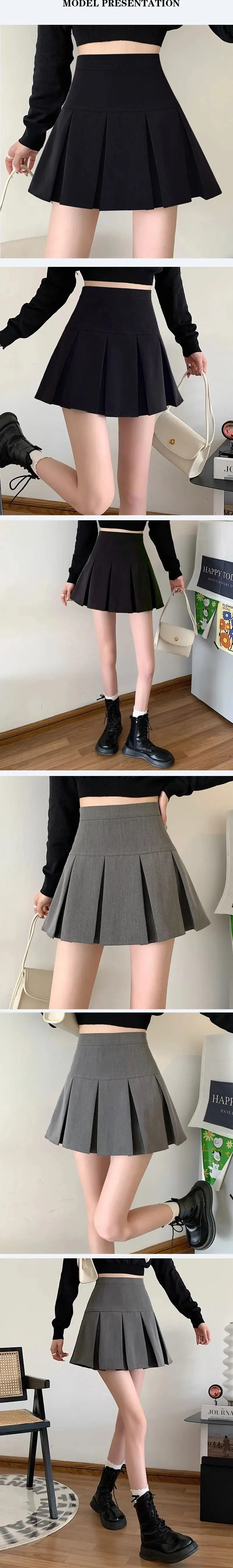 Obsidian Phoenix Pleated A-Line Short Skirt