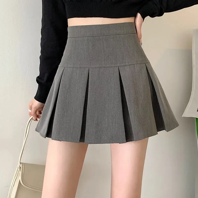 Obsidian Phoenix Pleated A-Line Short Skirt
