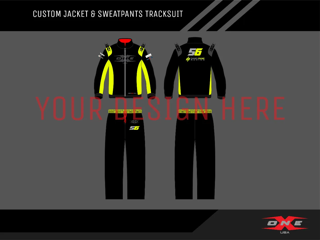 OneX USA Custom Racer Jacket & Sweatpants Tracksuit