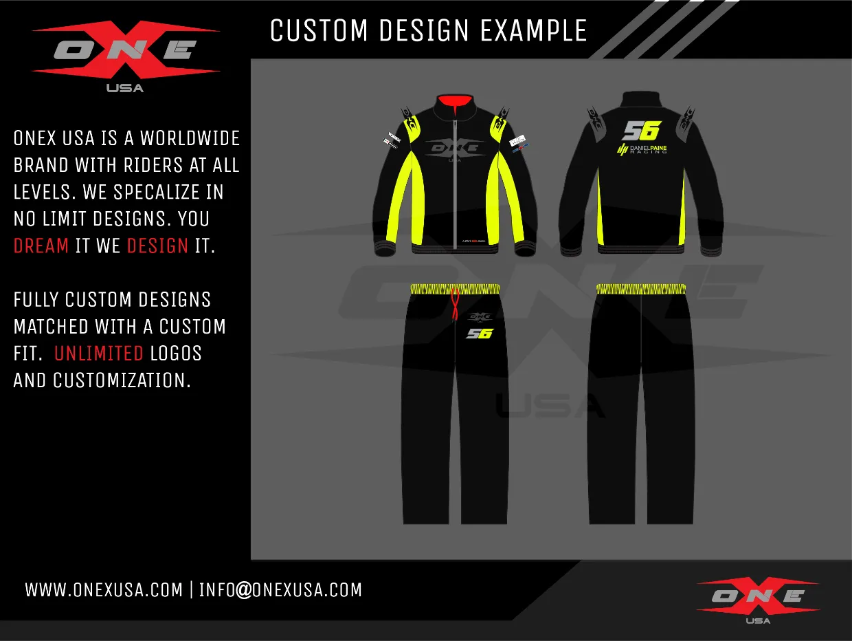 OneX USA Custom Racer Jacket & Sweatpants Tracksuit