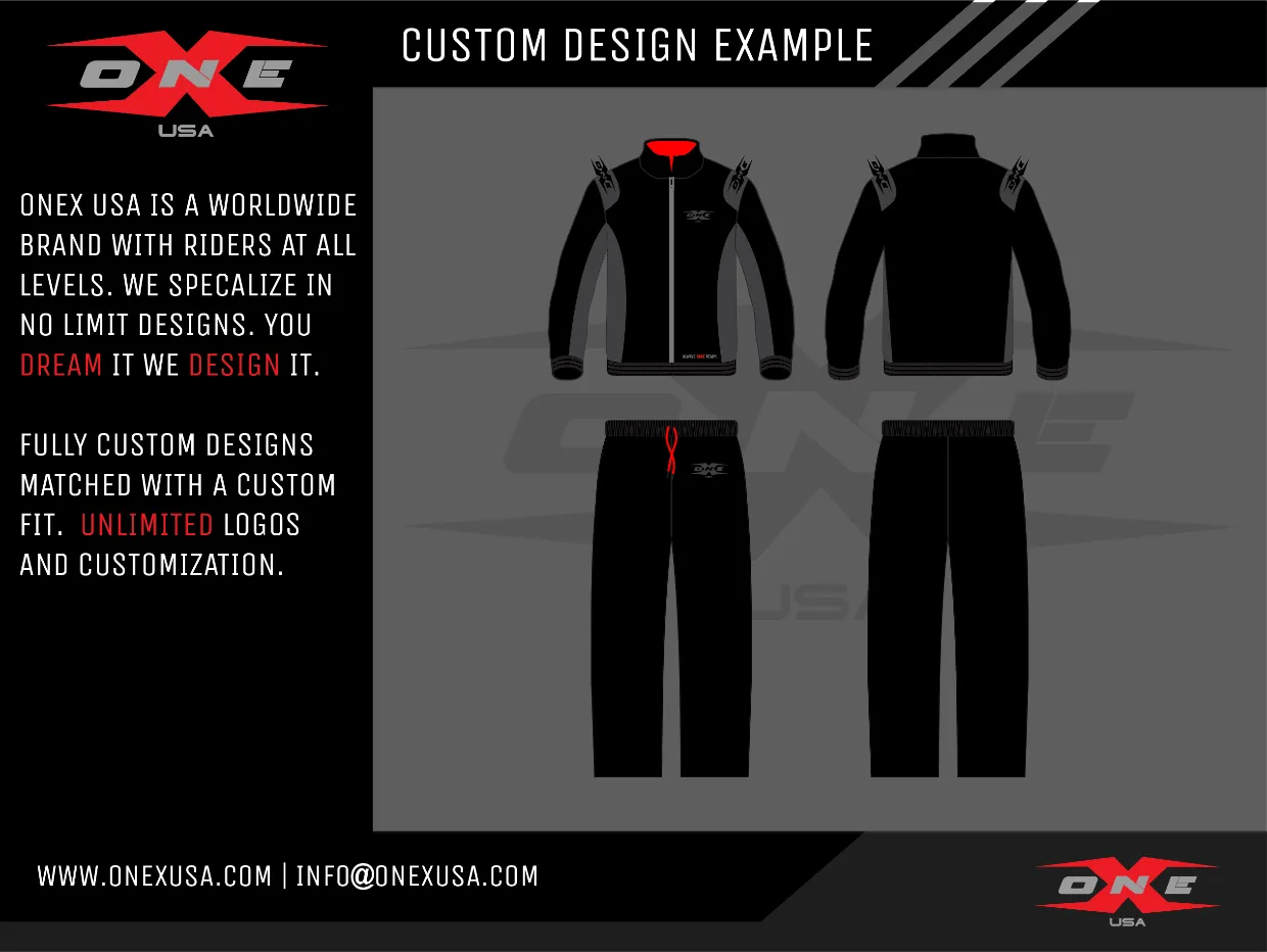 OneX USA Custom Racer Jacket & Sweatpants Tracksuit